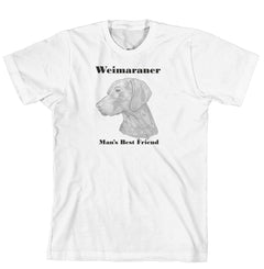 Man's Best Friend Dog Breed T-Shirt - Weimaraner (170-0072-402)