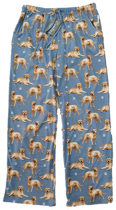 Comfies Unisex Pajama Bottoms - Yellow Labrador Retriever (Lab)
