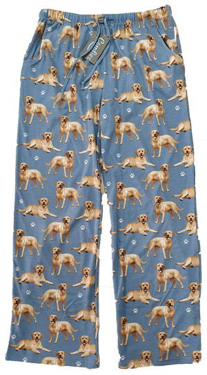 Comfies Unisex Pajama Bottoms - Yellow Labrador Retriever (Lab)