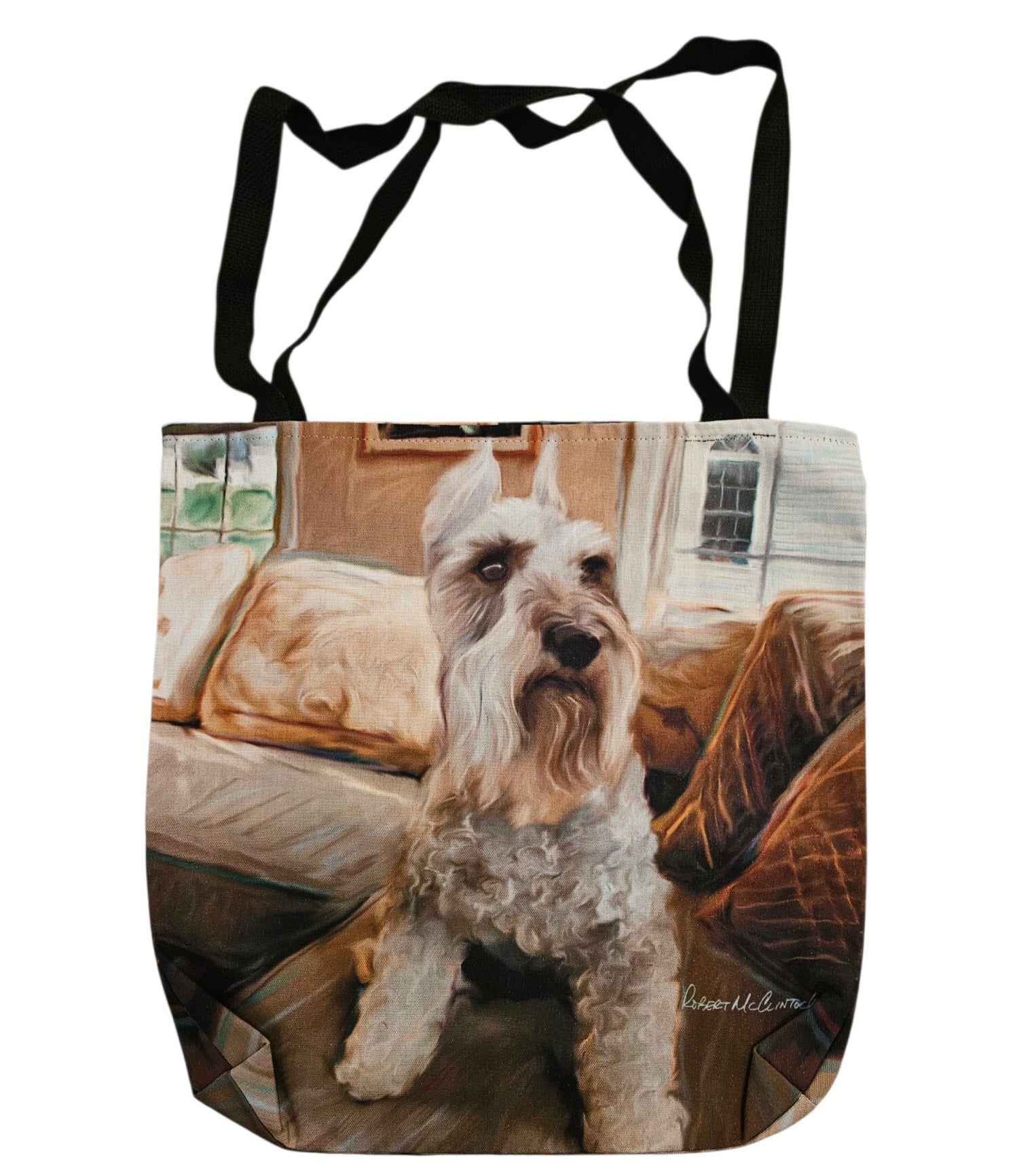 Paws & Whiskers 18in Tote Bag - Schnauzer