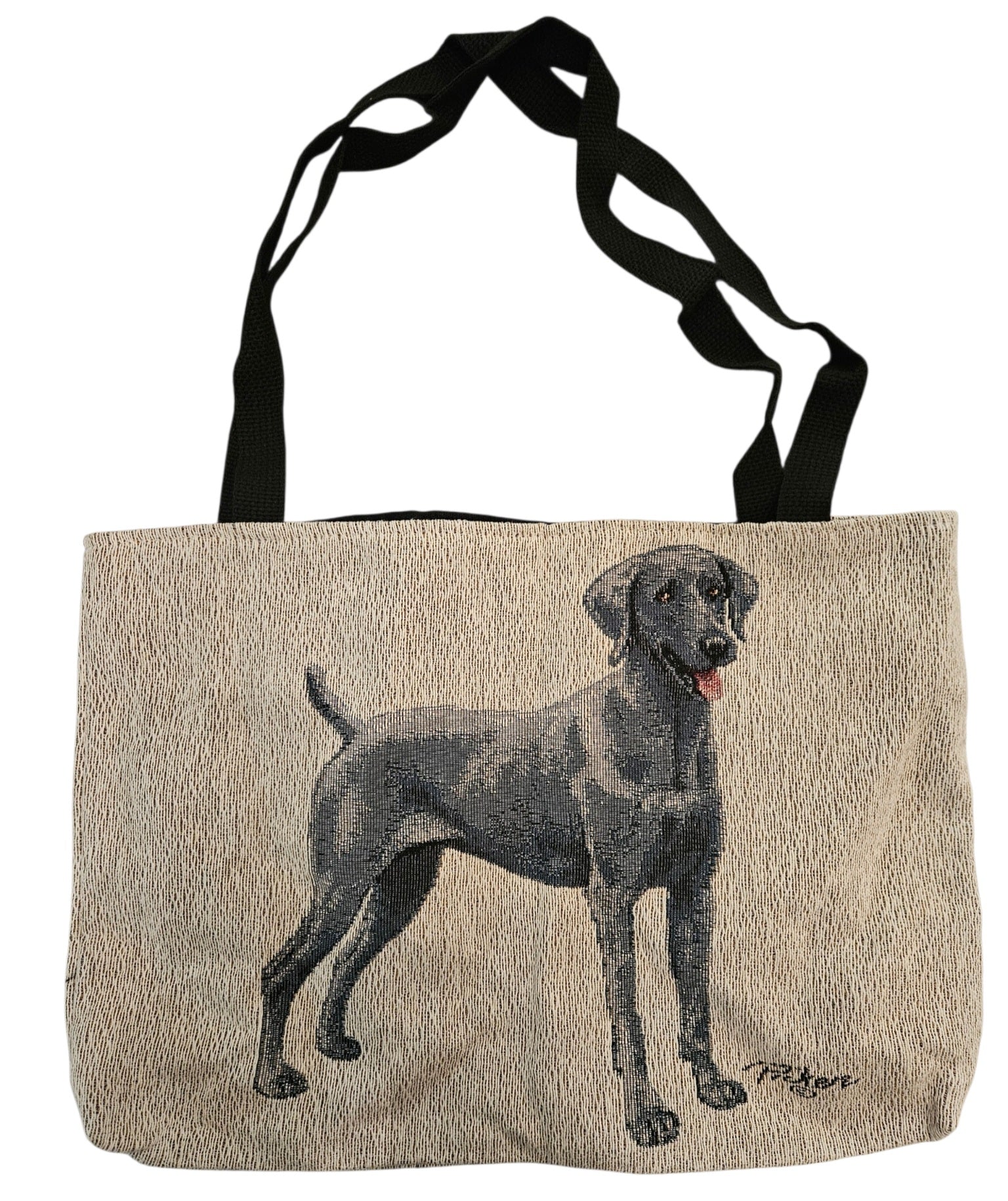 Manual Woodworkers 17 Inch Linda Pickens Weimeraner Tote Bag