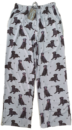 Comfies Unisex Pajama Bottoms - Black Labrador Retriever (Lab)
