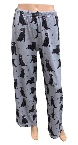 Comfies Unisex Pajama Bottoms - Black Labrador Retriever (Lab)