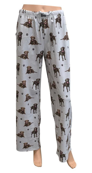 Comfies Unisex Pajama Bottoms - Chocolate Labrador Retriever (Lab)