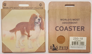 E&S Imports Ceramic Pet Coasters - Cavalier King Charles (250-18)