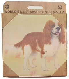E&S Imports Ceramic Pet Coasters - Cavalier King Charles (250-18)