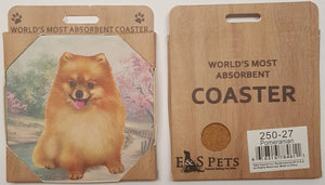 &S Imports Ceramic Pet Coasters - Pomeranian (250-27)