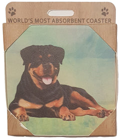 E&S Imports Ceramic Pet Coasters - Rottweiler (250-33)