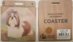 E&S Imports Ceramic Pet Coasters - Shih Tzu (250-38)