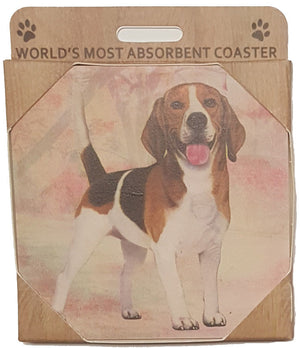 E&S Imports Ceramic Pet Coasters - Beagle (250-3)