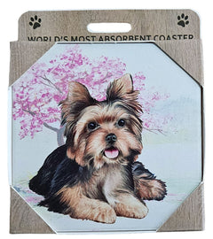 E&S Imports Ceramic Pet Coasters - Yorkshire Terrier (Yorkie) (250-46)