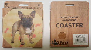 E&S Imports Ceramic Coasters - French Bulldog (250-64)