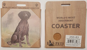 E&S Imports Ceramic Pet Coasters - German Shorthaired Pointer (250-83)
