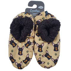 Comfies Pet Lover Slippers by E&S Imports - Chihuahua-Black (281-11)