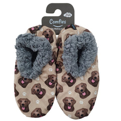 Comfies Pet Lover Slippers by E&S Imports - Chocolate Labrador Retriever (281-22)