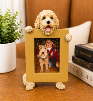 Goldendoodl (2 1/2x3 1/2) Small Photo Picture Ceramic Frame from E&S Imports