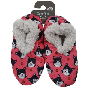 black-and-white-cat-slippers