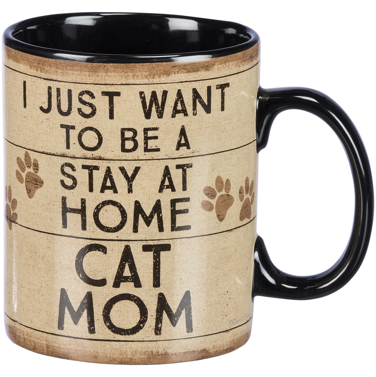 Primitives By Kathy Mug - Stay Home Cat Mom