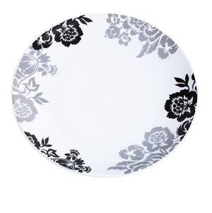 Elegant Black Ink Platter, Floral Pattern (3CHR5211C)