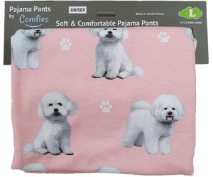 Comfies Unisex Pajama Bottoms -Bichon Frise