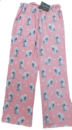 Comfies Unisex Pajama Bottoms -Bichon Frise