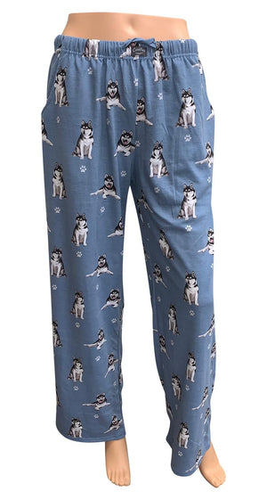 Comfies Unisex Pajama Bottoms -Siberian Husky