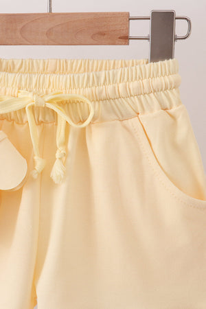 Lemon Scalloped Short Set