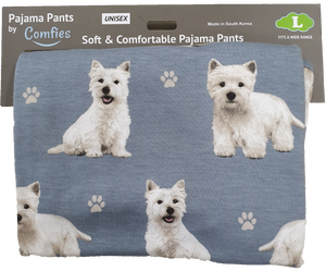 Comfies Unisex Pajama Bottoms - West Highland Terrier (Westie)