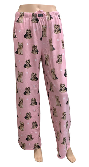 Comfies Unisex Pajama Bottoms - Yorkshire Terrier (Yorkie)