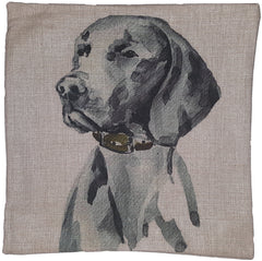 Cotton & Linen Dog Pillow - Weimeraner (10363)