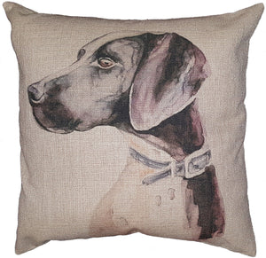 Cotton & Linen Dog Pillow - Great Dane (10369)