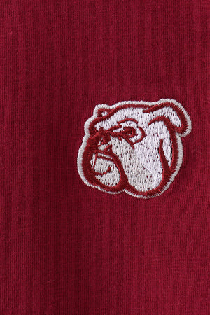 Premium Maroon Mississippi bulldog embroidery vest
