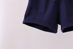 Premium Navy drawstring shorts