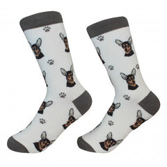 E&S Imports Pet Lover Unisex Socks - Chihuahua (black) (800-11)