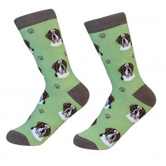 E&S Imports Pet Lover Unisex Socks - Saint Bernard (800-50)