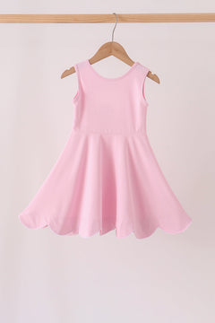 Pink Scalloped Dress