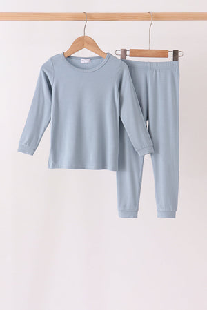 Blue bamboo pajama set