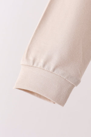 Beige bamboo pajama set