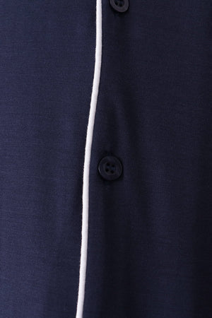 Navy bamboo mom pajama set