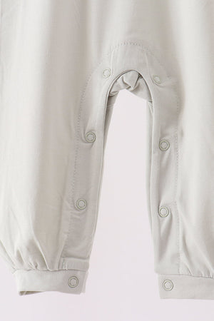 Sage turkey embroidery romper