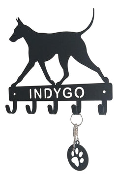 American Hairless Terrier Dog Key Rack/ Leash Hanger