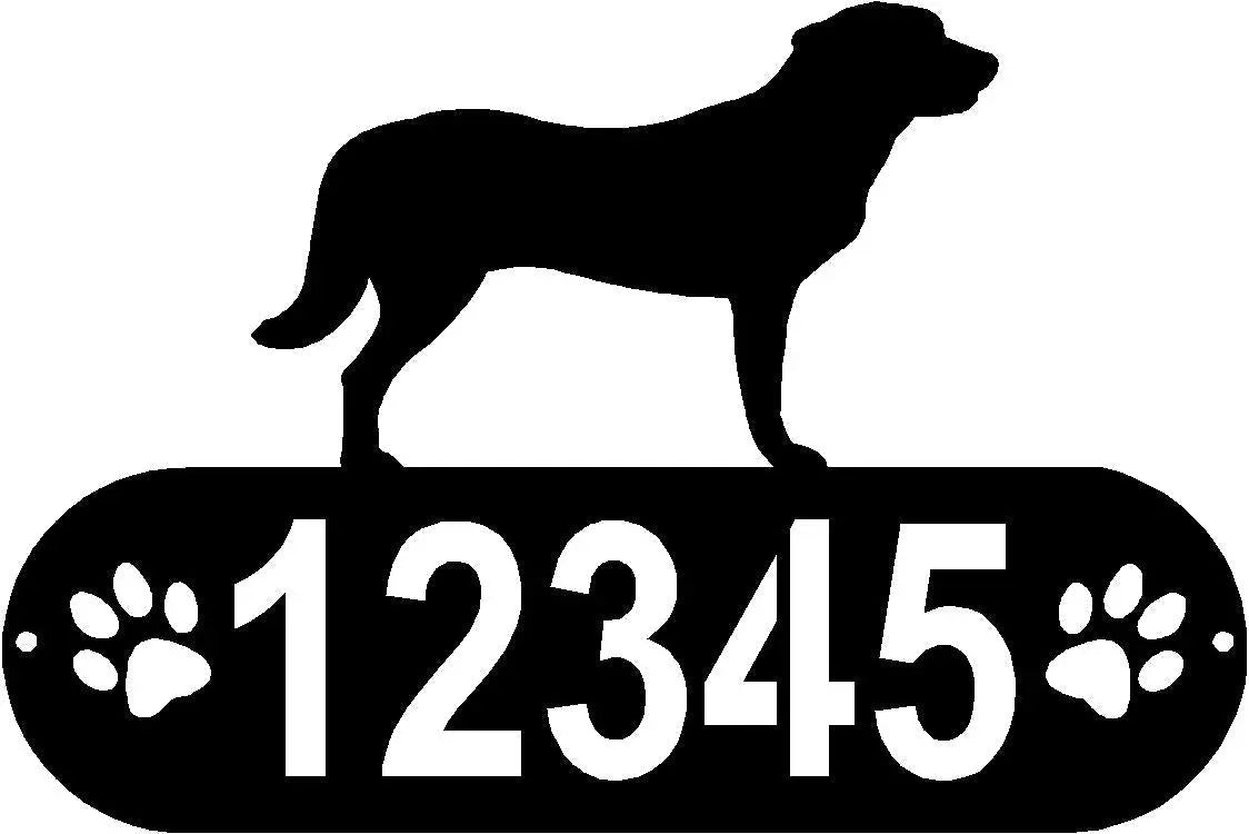 Anatolian Shepherd Dog PAWS House Address Sign or Name Plaque