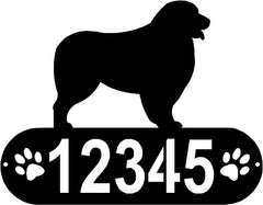 Australian Shepherd Dog PAWS House Address Sign or Name Plaque