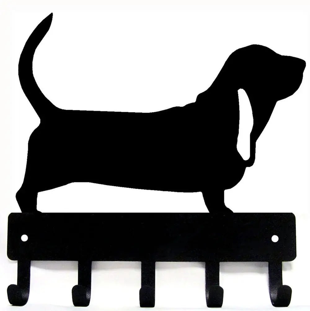 Basset Hound Key Holder and Dog Leash Hanger