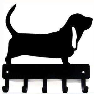 Basset Hound Key Holder and Dog Leash Hanger