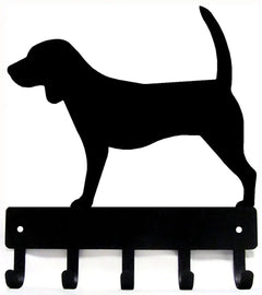 Beagle Key Holder and Leash Hooks