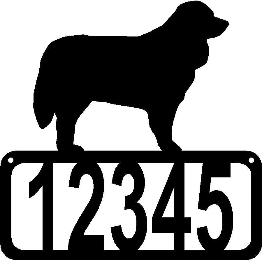 Bernese Mountain Dog Dog House Address Sign