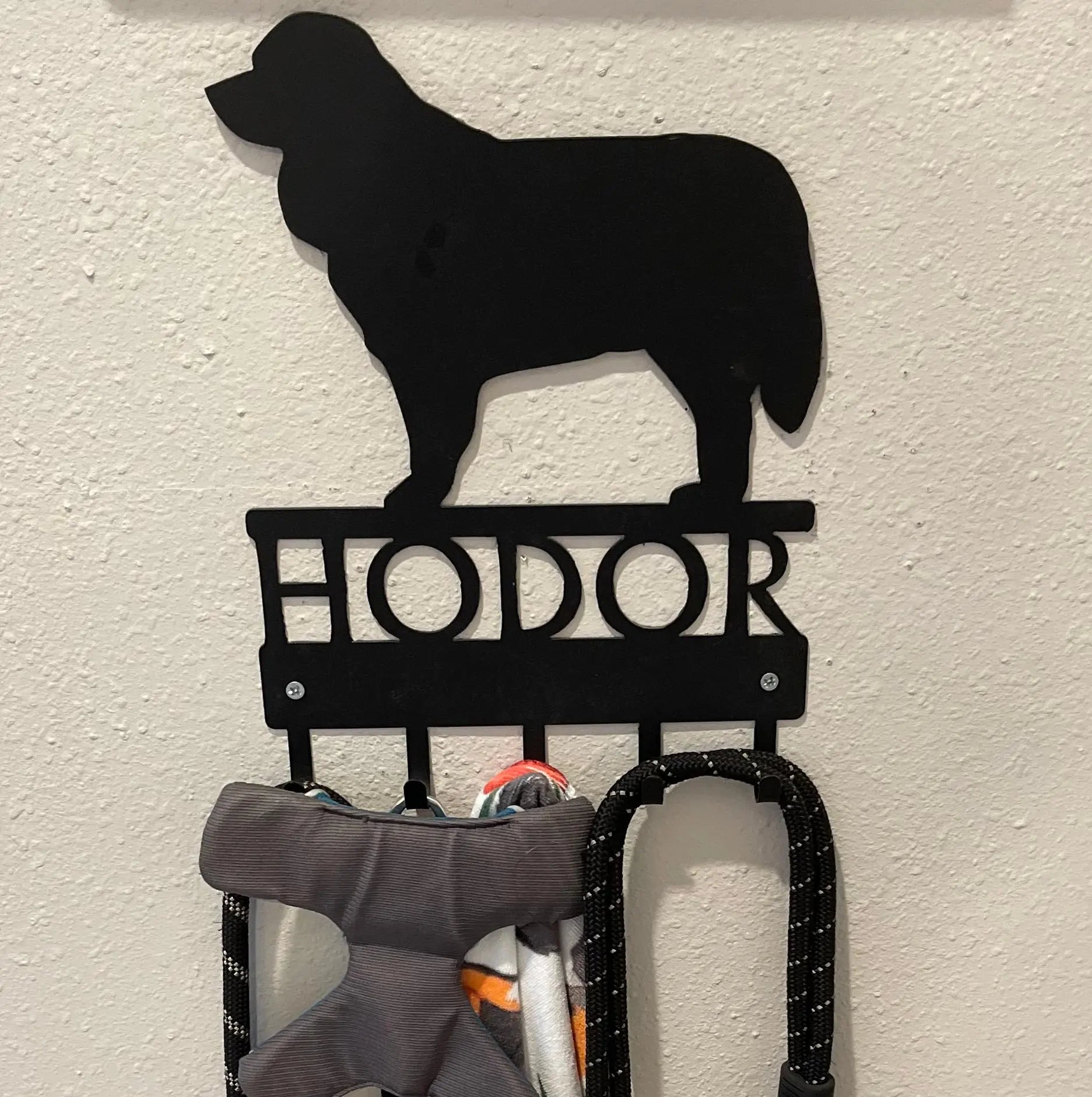 Bernese Mountain Dog Personalized Name Key Rack/ Leash Hanger
