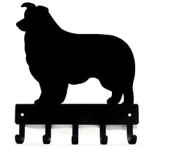 Border Collie Dog Key Rack/ Leash Hanger