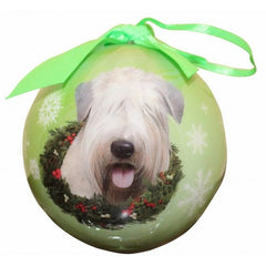 E&S Imports Shatter Proof Ball Christmas Ornament - Soft Coated Wheaten Terrier(CBO-41)